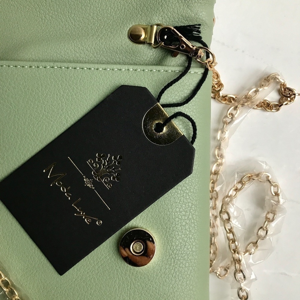 NWT Moda Luxe Marisole Crossbody Clutch + Dust Bag - Picture 7 of 16